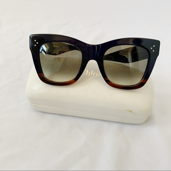 Céline Two-Tone Gradient Cat-Eye Sunglasses. - Picture 2 of 8